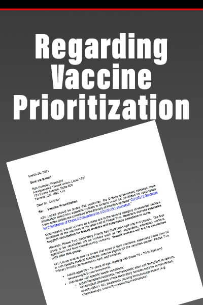 Regarding Vaccine Prioritization